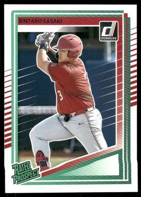 2025 Donruss Rated Prospect Rintaro Sasaki #127 Rated Prospect Baseball - Baseball Card Single