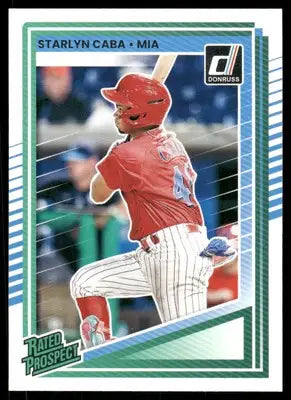 2025 Donruss Rated Prospect Starlyn Caba #197 Rated Prospect Baseball - Baseball Card Single