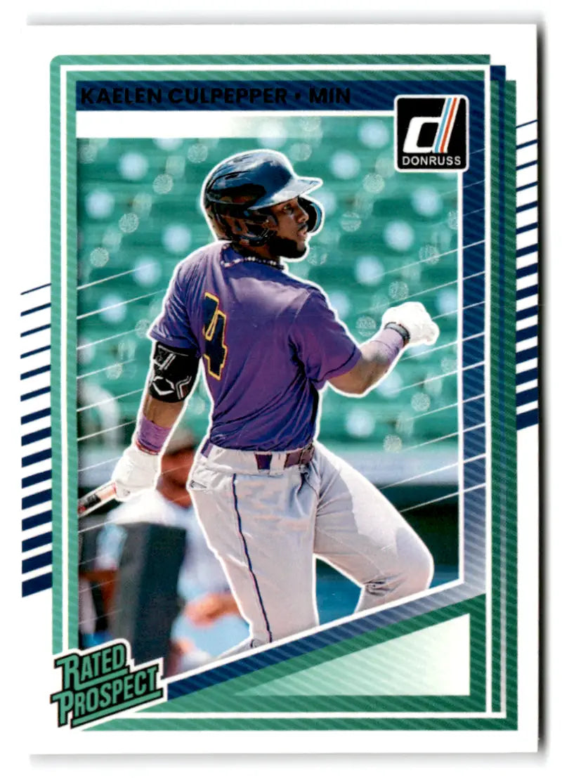 2025 Donruss Rated Prospects #120 Kaelen Culpepper NM-MT RC Rookie Twin ID:78553 - Baseball Card Single