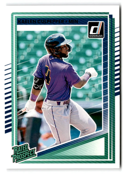 2025 Donruss Rated Prospects #120 Kaelen Culpepper NM-MT RC Rookie Twin ID:78553 - Baseball Card Single