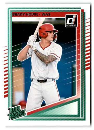 2025 Donruss Rated Prospects #150 Brady House NM-MT RC Rookie Nationals ID:78556 - Baseball Card Single