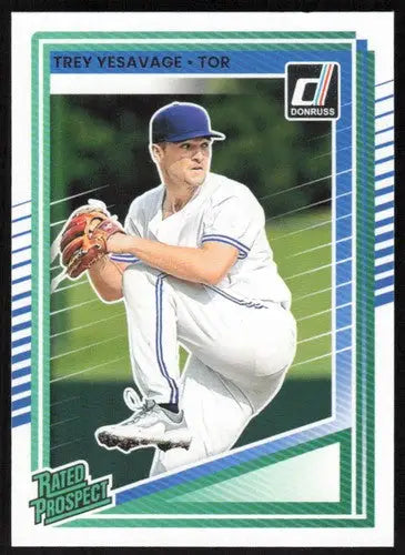 2025 Donruss Rated Prospects #163 Trey Yesavage NM-MT RC Rookie Blue Ja ID:80508 - Baseball Card Single