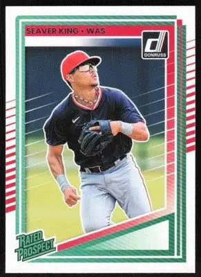 2025 Donruss Rated Prospects #174 Seaver King NM-MT RC Rookie Nationals ID:79452 - Baseball Card Single