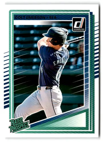 2025 Donruss Rated Prospects #180 Colt Emerson NM-MT RC Rookie Mariners ID:78561 - Baseball Card Single