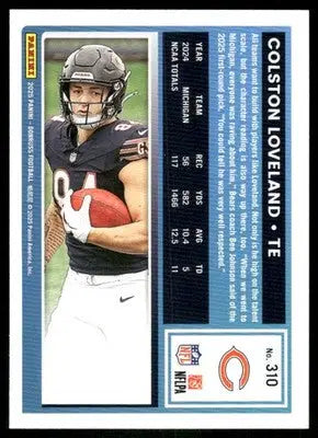 2025 Donruss Rated Rookie Colston Loveland #310 Football - Football Card Single