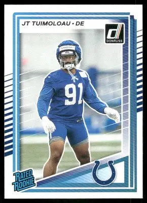 2025 Donruss Rated Rookie JT Tuimoloau #398 Football - Football Card Single