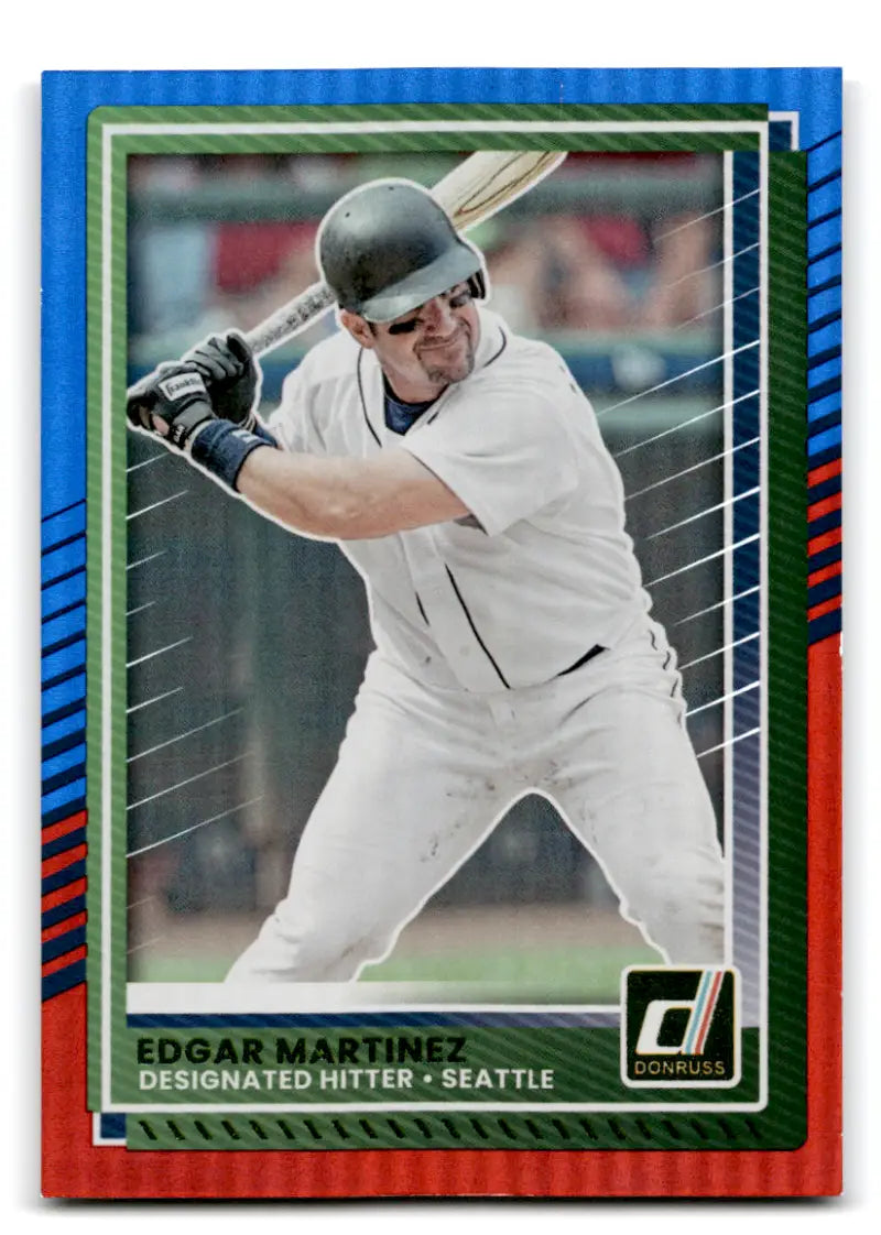 2025 Donruss Red and Blue #10 Edgar Martinez NM-MT Mariners ID:78582 - Baseball Card Single