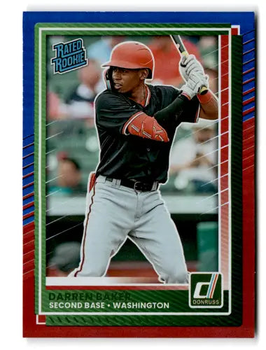 2025 Donruss Red and Blue #43 Darren Baker NM-MT Nationals ID:78985 - Baseball Card Single