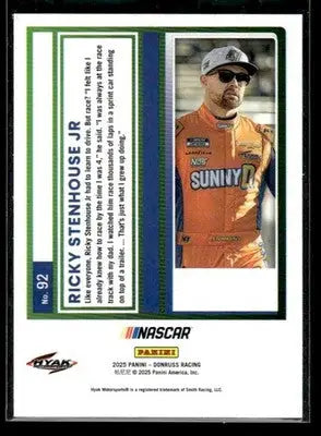 2025 Donruss Ricky Stenhouse Jr #92 NASCAR