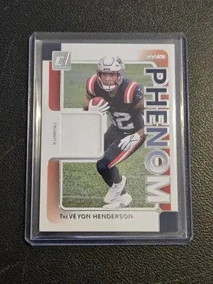 2025 Donruss #RPJ-THN TreVeyon Henderson Rookie Phenom Jerseys - Football Card Single