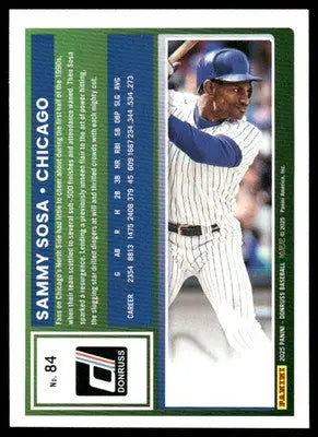 2025 Donruss Sammy Sosa #84 Baseball - Baseball Card Single