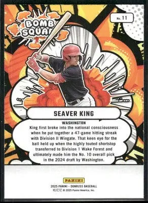 2025 Donruss Seaver King #11 Bomb Squad Baseball - Baseball Card Single
