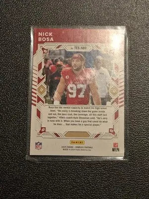2025 Donruss #TES-NBO Nick Bosa The Elite Series - Football Card Single