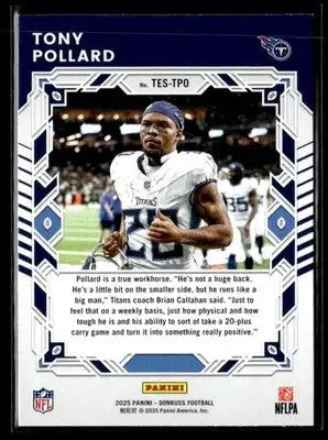 2025 Donruss #TES-TPO Tony Pollard Elite Series - Football Card Single