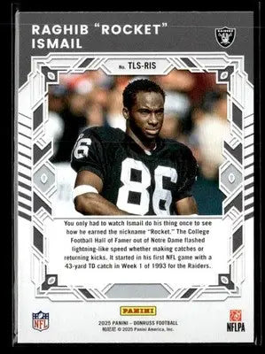 2025 Donruss #TLS-RIS Raghib ’Rocket’ Ismail Legend Series - Football Card Single