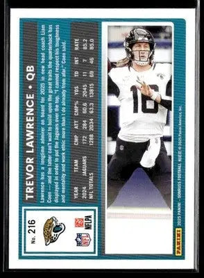 2025 Donruss Trevor Lawrence #216 Jacksonville Jaguars - Football Card Single