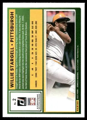 2025 Donruss Willie Stargell #2 Baseball - Baseball Card Single