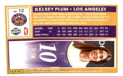2025 Donruss WNBA #12 Kelsey Plum
