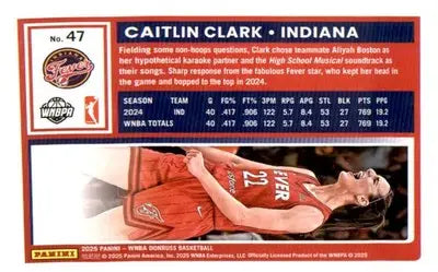2025 Donruss WNBA #47 Caitlin Clark