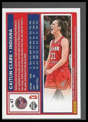 2025 Donruss WNBA #47 Caitlin Clark Indiana Fever - Basketball Card Single