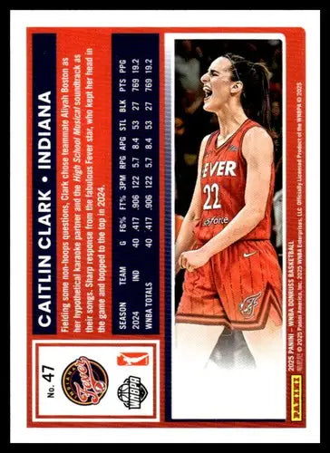 2025 Donruss WNBA #47 Caitlin Clark NM Near Mint ID:83137 - Basketball Card Single