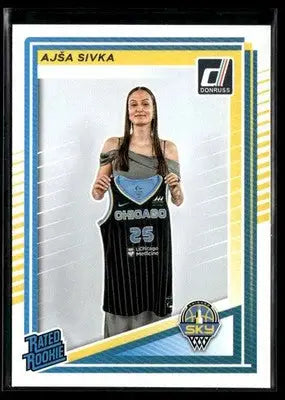 2025 Donruss WNBA Ajsa Sivka #93 RC Chicago Sky