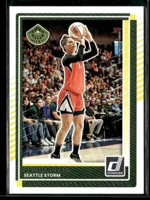 2025 Donruss WNBA Alysha Clark #61 Green Laser Seattle Storm - Basketball Card Single