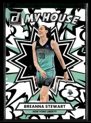 2025 Donruss WNBA Breanna Stewart #8 My House New York Liberty - Basketball Card Single