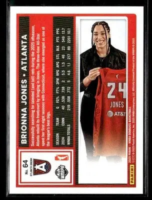 2025 Donruss WNBA Brionna Jones #64 Atlanta Dream