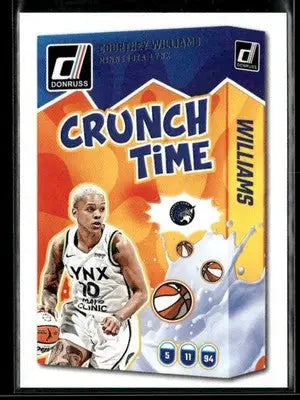2025 Donruss WNBA Courtney Williams #16 Crunch Time Minnesota Lynx - Basketball Card Single