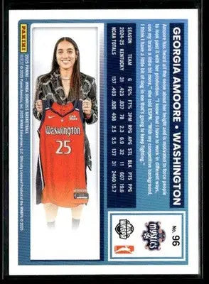 2025 Donruss WNBA Georgia Amoore #96 RC Washington Mystics - Basketball Card Single