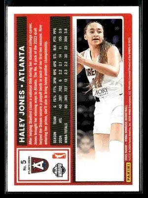 2025 Donruss WNBA Haley Jones #5 Atlanta Dream