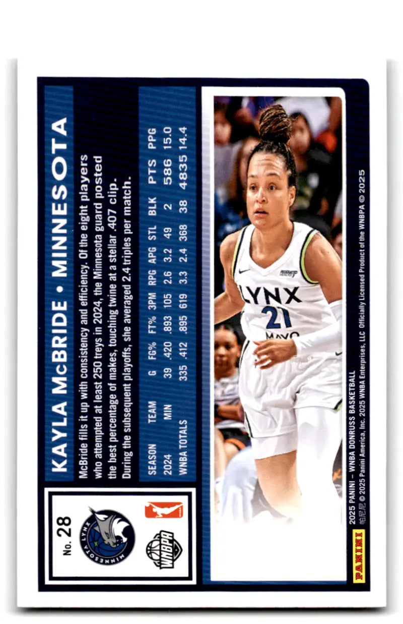 2025 Donruss WNBA Holo #28 Kayla McBride EX/NM ID:82378 - Basketball Card Single