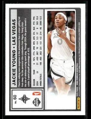 2025 Donruss WNBA Jackie Young #60 Las Vegas Aces - Basketball Card Single