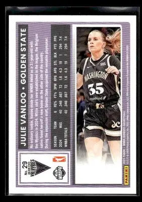 2025 Donruss WNBA Julie Vanloo #29 Golden State Valkyries - Basketball Card Single