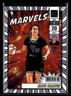 2025 Donruss WNBA Kate Martin #12 Net Marvels Golden State Valkyries - Basketball Card Single