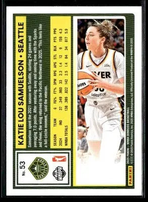 2025 Donruss WNBA Katie Lou Samuelson #53 Seattle Storm - Basketball Card Single