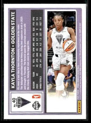 2025 Donruss WNBA Kayla Thornton #40 Golden State Valkyries - Basketball Card Single