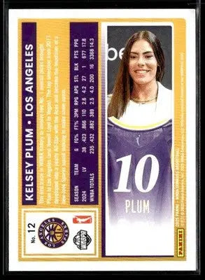 2025 Donruss WNBA Kelsey Plum #12 Los Angeles Sparks - Basketball Card Single