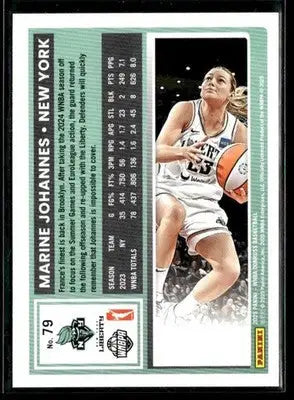 2025 Donruss WNBA Marine Johannes #79 Holo New York Liberty - Basketball Card Single