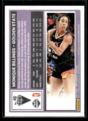 2025 Donruss WNBA Monique Billings #46 Golden State Valkyries - Basketball Card Single