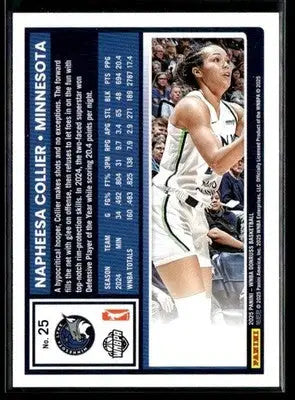 2025 Donruss WNBA Napheesa Collier #25 Minnesota Lynx - Basketball Card Single