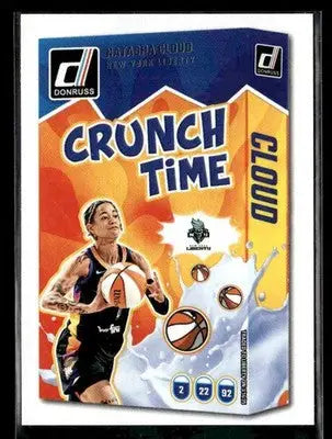 2025 Donruss WNBA Natasha Cloud #15 Crunch Time New York Liberty - Basketball Card Single