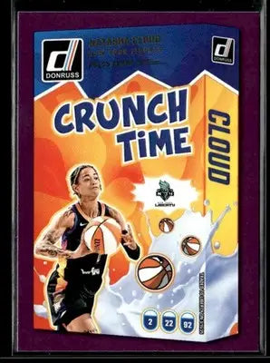 2025 Donruss WNBA Natasha Cloud #15 Crunch Time Press Proof Purple Liberty - Basketball Card Single