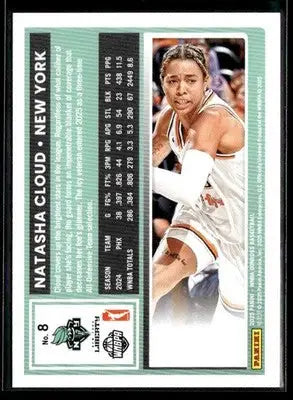 2025 Donruss WNBA Natasha Cloud #8 New York Liberty - Basketball Card Single