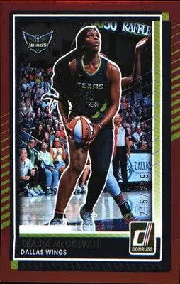 2025 Donruss WNBA Red Holo #57 Teaira McCowan SN #/299 - Basketball Card Single