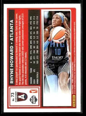 2025 Donruss WNBA Rhyne Howard #73 Atlanta Dream - Basketball Card Single