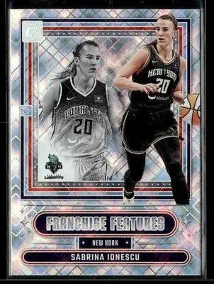 2025 Donruss WNBA Sabrina Ionescu #6 Franchise Features Diamond New York Liberty - Basketball Card Single