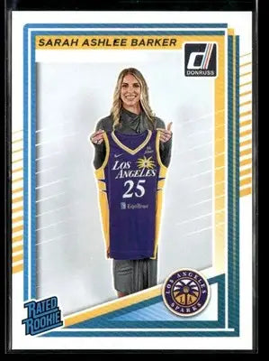 2025 Donruss WNBA Sarah Ashlee Barker #100 RC Los Angeles Sparks
