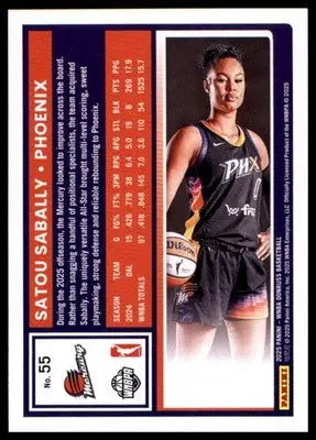 2025 Donruss WNBA Satou Sabally 55 Phoenix Mercury - Basketball Card Single